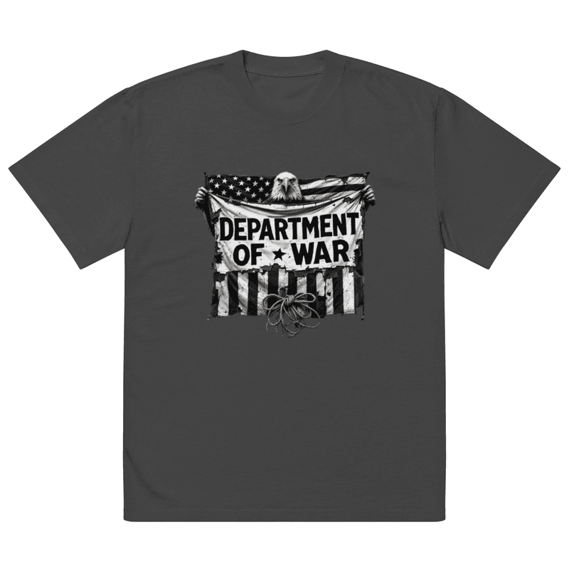 POW from the DOW Oversized faded t-shirt
