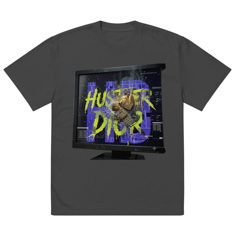 Hustler Dior Cyber Smash | Oversized Large Front in Faded Black
