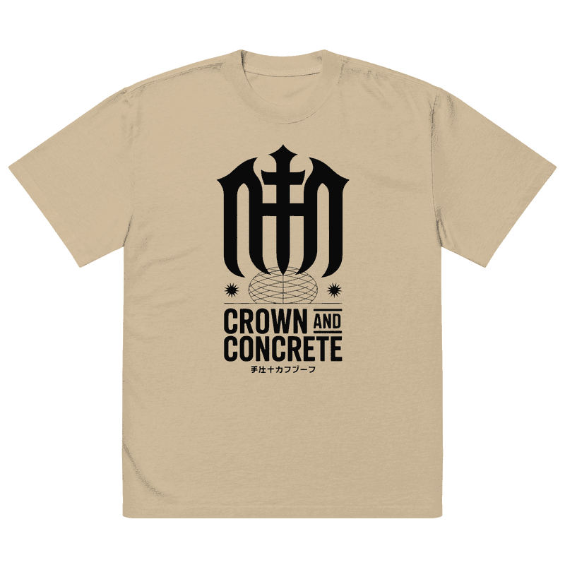 Monster In Us All Oversized faded t-shirt