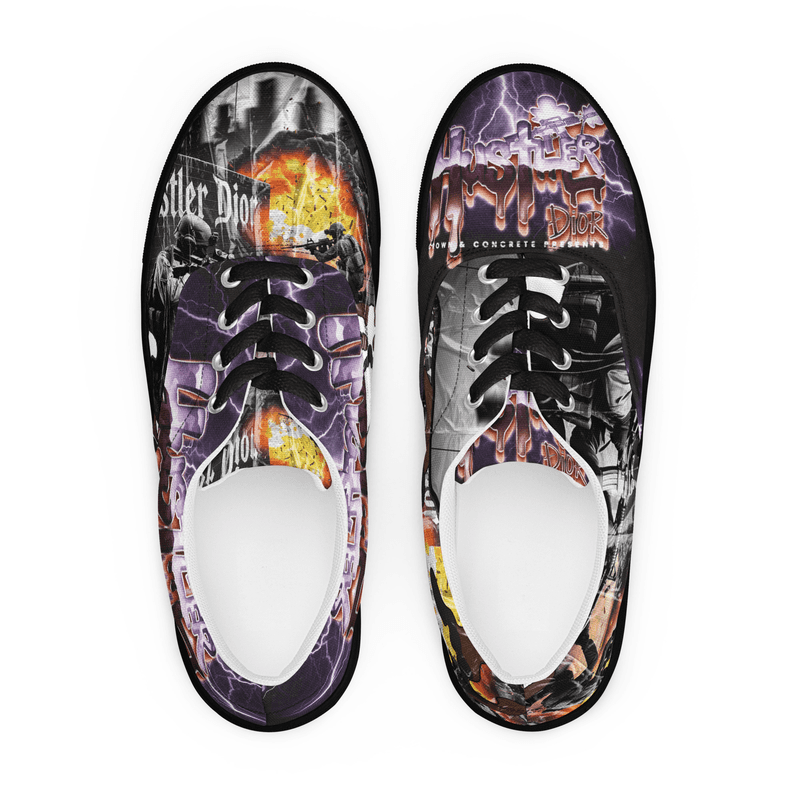 WWIII HEAT SEEKERS Men’s lace-up canvas shoes in Black