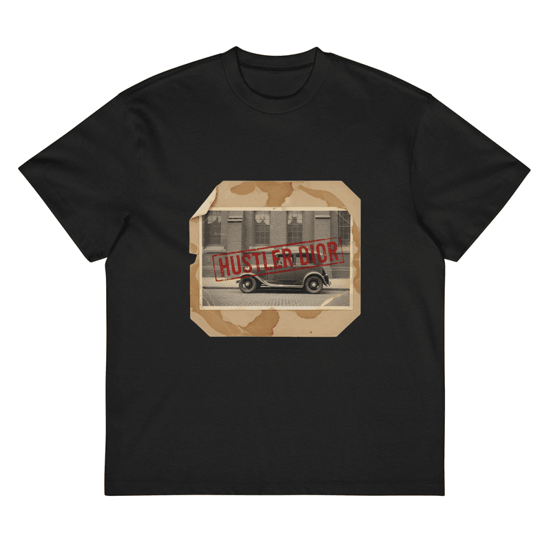 Bon Voyage Men’s box tee in Black
