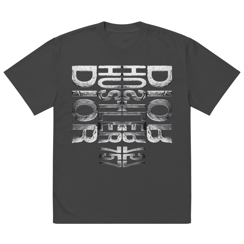 Hustler Dior 757 Liquid Metal | Oversized Large Front in Faded Black