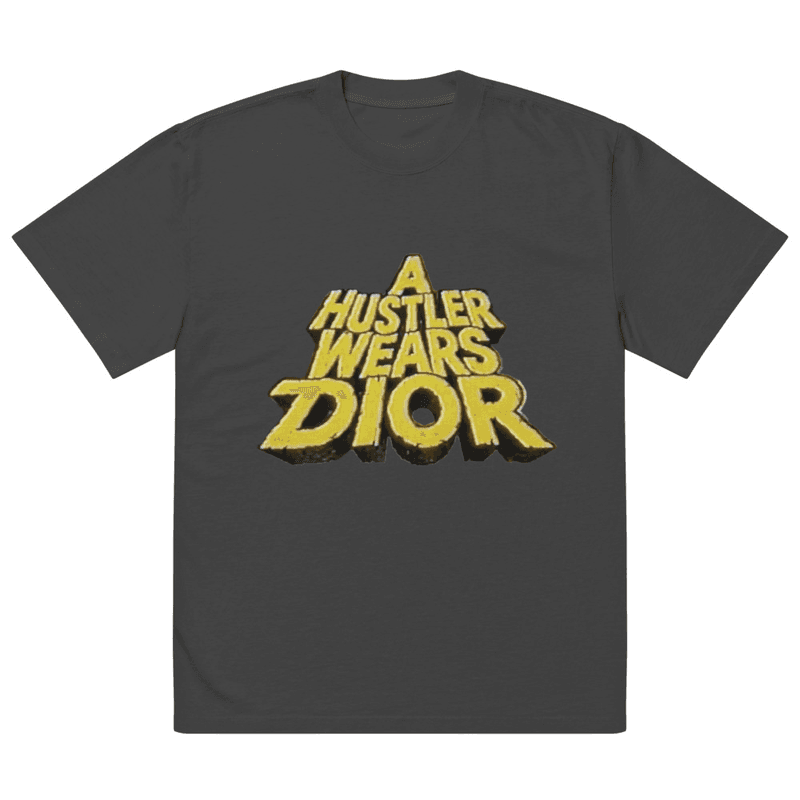 Hustler Dior A Hustler Wears Dior | Oversized Large Front in Faded Black