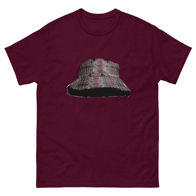 Men's heavyweight tee in Maroon