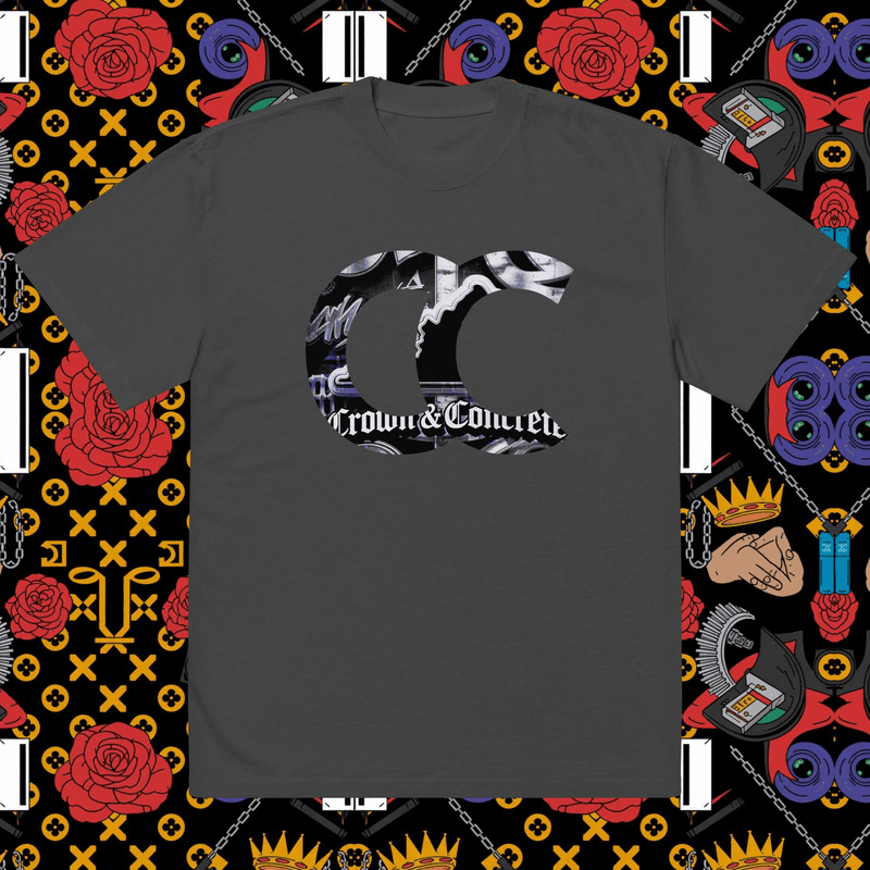 Oversized faded t-shirt in Faded Black