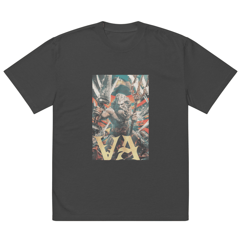 Oversized faded t-shirt in Faded Black