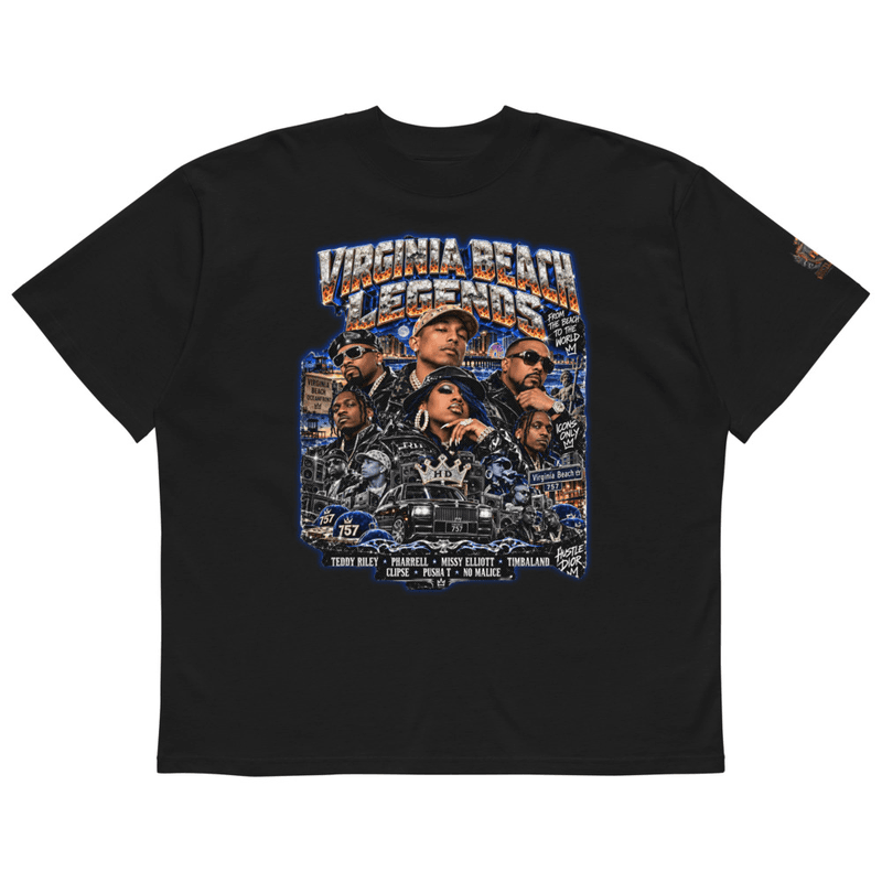Virginia Beach Legends Vintage Bootleg Rap Tee | 757 Hip Hop Oversized Shirt