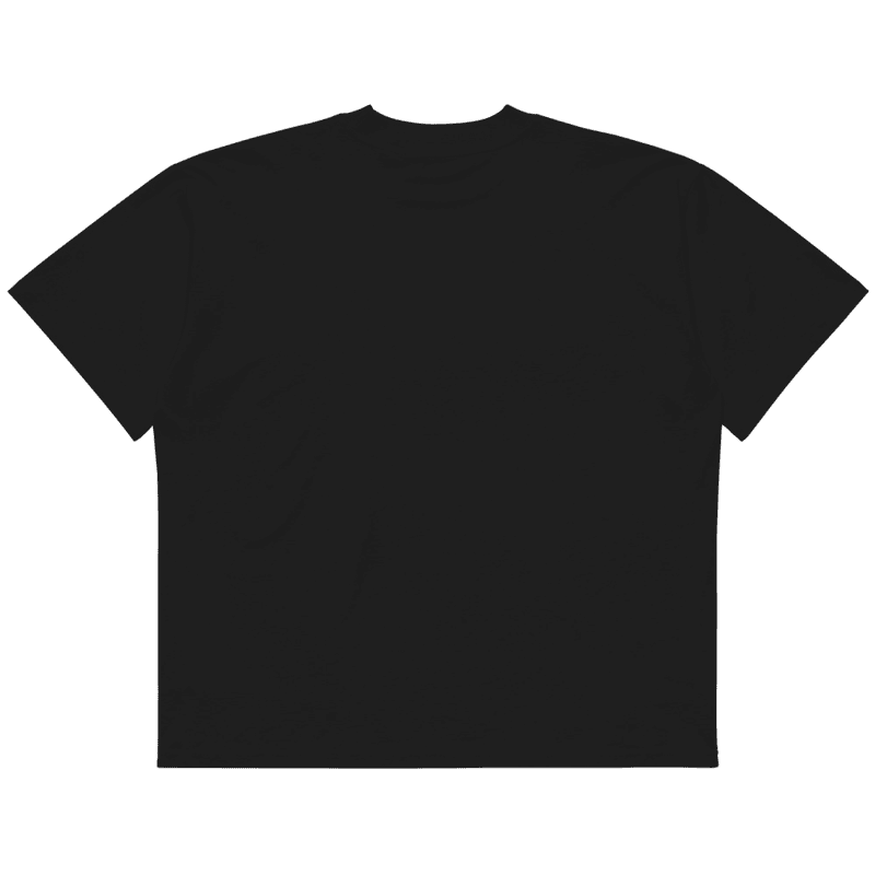 Unisex organic oversized high neck t-shirt