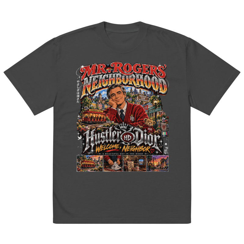 Mr. ROGERS Oversized faded t-shirt