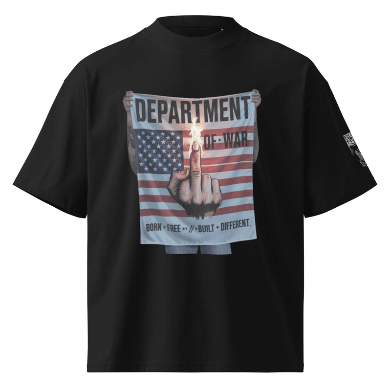 Unisex organic oversized high neck t-shirt