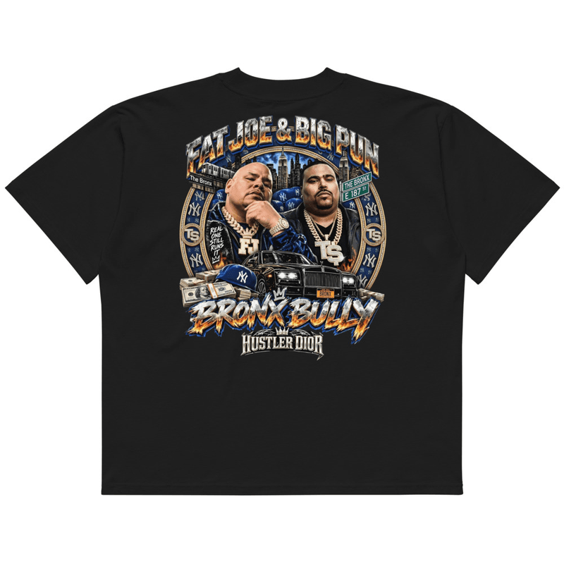 Fat Joe Bronx Bully Unisex organic oversized high neck t-shirt
