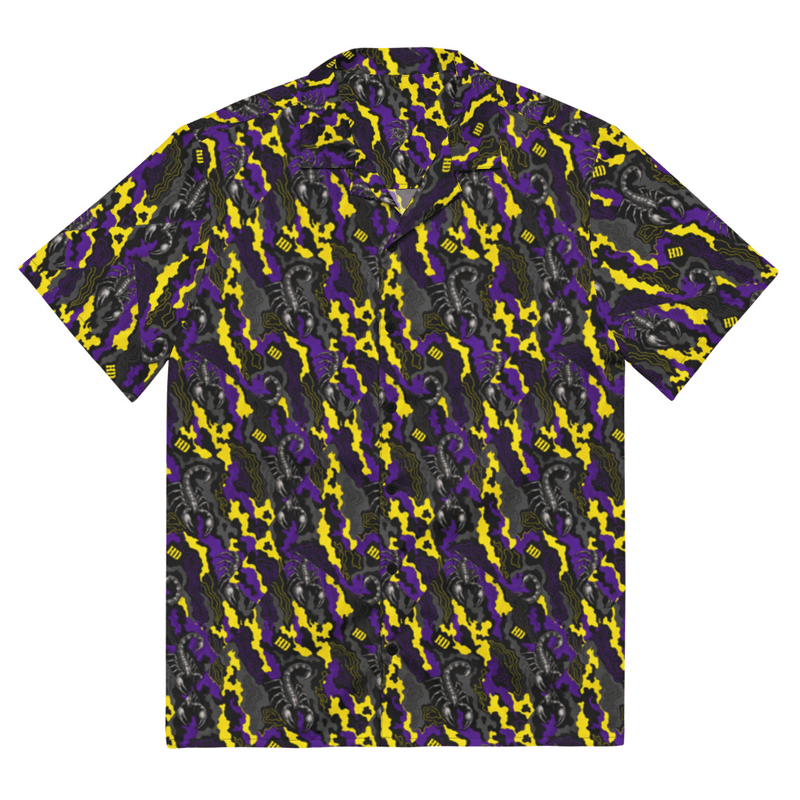Scorpion Camouflage Unisex button shirt in White