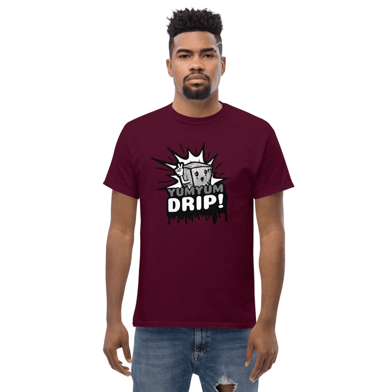 YUM YUM DRIP B&W heavyweight tee
