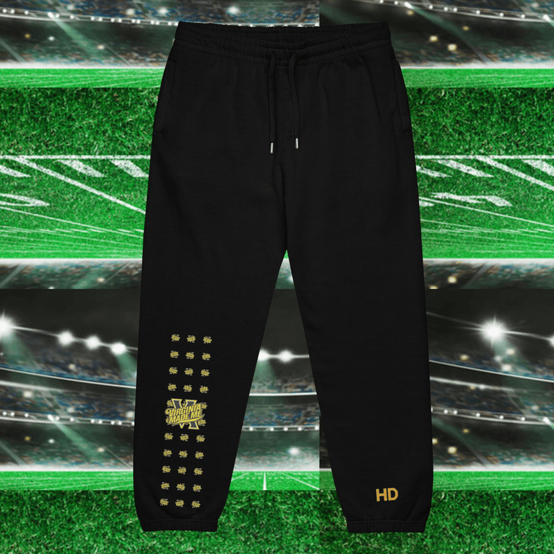 VA Made Me Heavyweight Fleece Sweatpants – Zip Pockets, Cuffed Ankles Urban Sweatpants