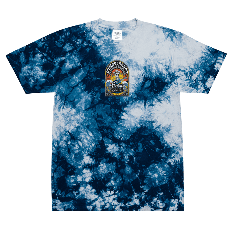 Kings of the Coast Tie-Dye Tee | Premium Embroidered Design Oversized Tie-Dye T-Shirt