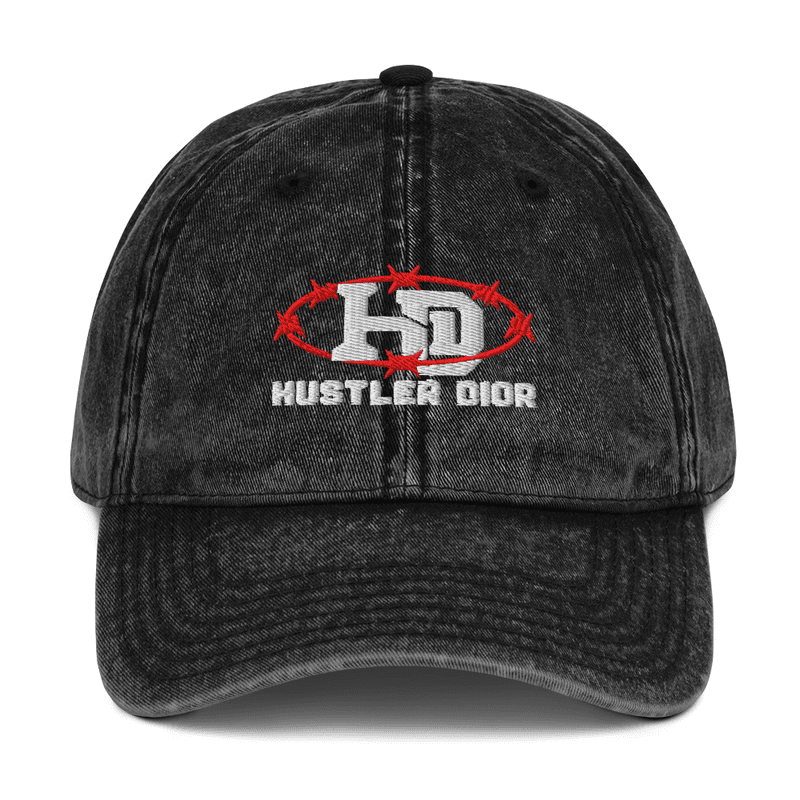 Hustler Dior HD Wire | Vintage Dad Hat | Embroidery Review in Black
