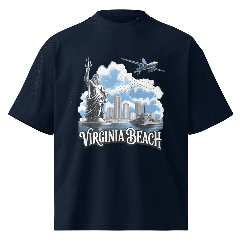 Hustler Dior: “Virginia Legends” — Oversized TeeUnisex organic oversized high neck t-shirt